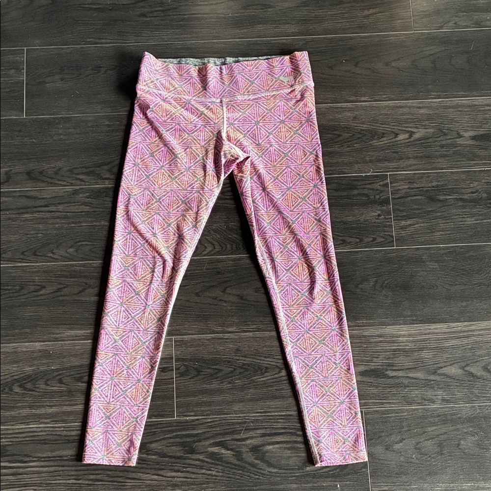 PINK Victoria's Secret Kids Leggings - Pink and Yellow Pattern